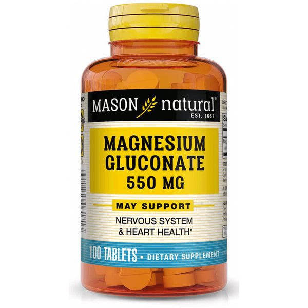 Mason Natural Mason Natural Magnesium Gluconate 550mg, 100 CT